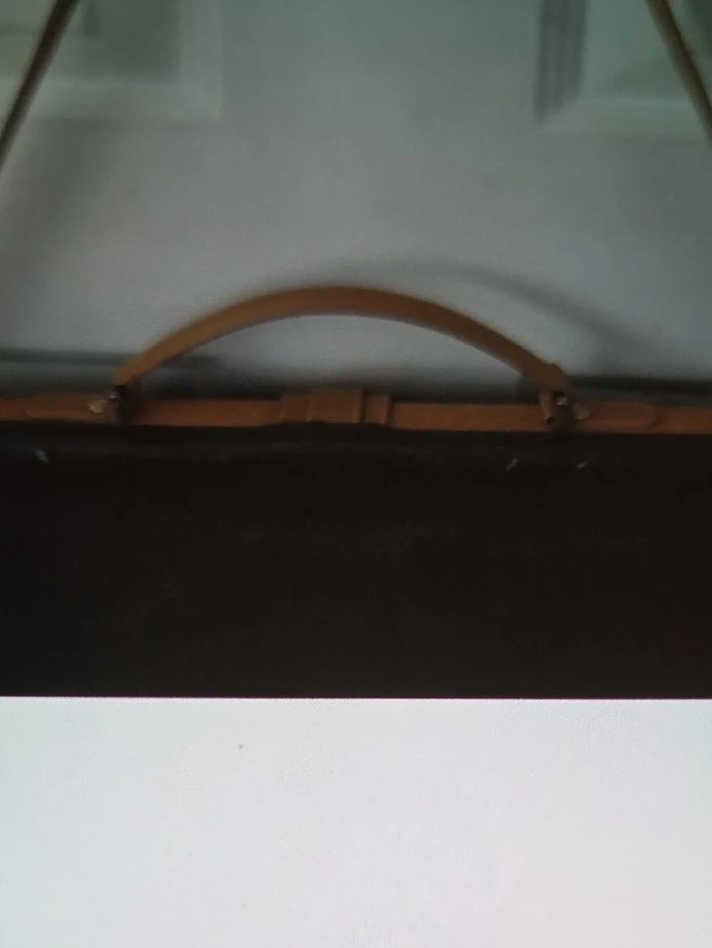 Vintage Fendi Black and Tan Messenger Bag with Top Handle
